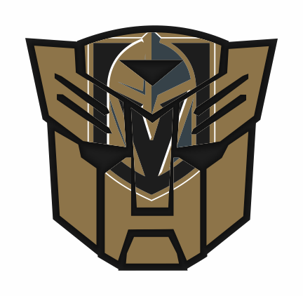 Autobots Vegas Golden Knights logo iron on paper